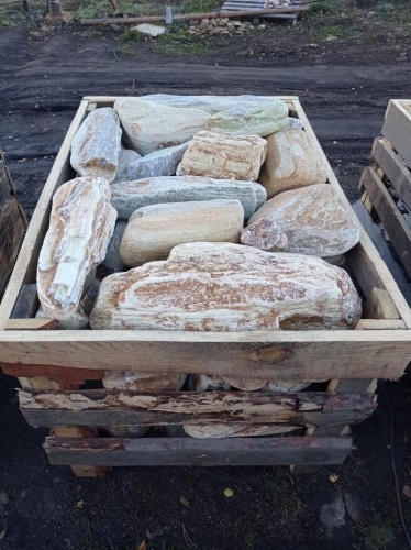 Златолит жёлтый, жёлто-зелёный глыбки и валуны для ланшафтного дизайна купить в Озёрске