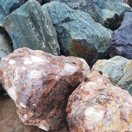 Ландшафтные глыбы красно-фиолетовые 200-1000 килограмм купить в Озёрске