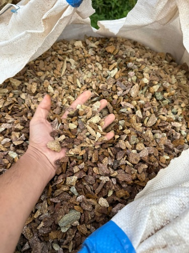 Златолит персиковый декоративная каменная крошка купить в Озёрске