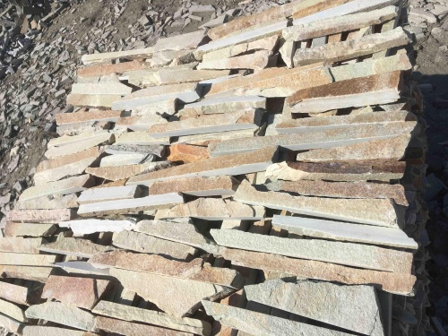 Горбушка златолит золотистый для облицовки купить в Озёрске