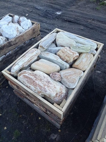 Златолит жёлтый, жёлто-зелёный глыбки и валуны для ланшафтного дизайна купить в Озёрске