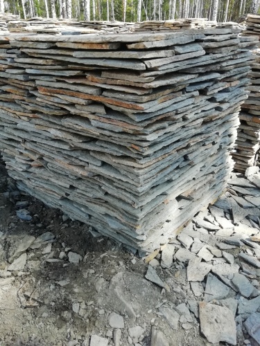 Плитняк златолит Уральский для цоколя, отмостки купить в Озёрске